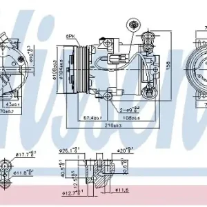 Wysoka jakość NISSENS Kompresor klimatyzacji NISSENS 89040