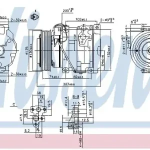 Wyprzedaż NISSENS Kompresor klimatyzacji NISSENS 89350