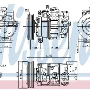 Zamów teraz NISSENS Kompresor klimatyzacji NISSENS 89093