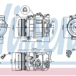 NISSENS Kompresor, klimatyzacja NISSENS 890379 Zwrot pieniędzy