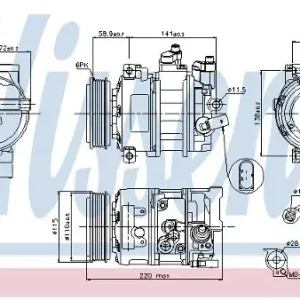 Tylko dziś NISSENS Kompresor klimatyzacji NISSENS 89095