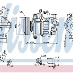 Promocja NISSENS Kompresor klimatyzacji NISSENS 89273