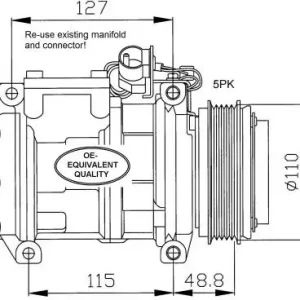 NRF Kompresor, klimatyzacja NRF 32048 Niska cena