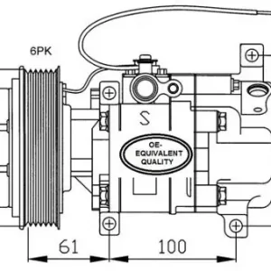 NRF Kompresor, klimatyzacja NRF 32233 Wyprzedaż