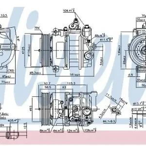Szybka dostawa NISSENS SPRĘŻARKA KLIMATYZACJI NISSENS 890322 MERCEDES C/CLC/CLK/E/SLK 180/200/230 07 NISSENS 890322