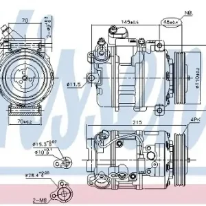 Zamów teraz NISSENS Kompresor, klimatyzacja NISSENS 89417