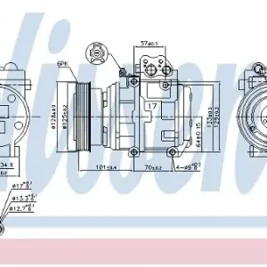 Promocja NISSENS SPRĘŻARKA KLIMATYZACJI NISSENS 890067 KIA MAGENTIS/OPTIMA 2,5 V6 01 NISSENS 890067
