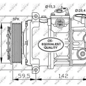 NRF Kompresor, klimatyzacja NRF 32147 Autentyczny