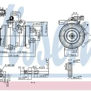 Niska cena NISSENS Kompresor, klimatyzacja NISSENS 890162
