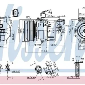 Nowość NISSENS Kompresor, klimatyzacja NISSENS 890087