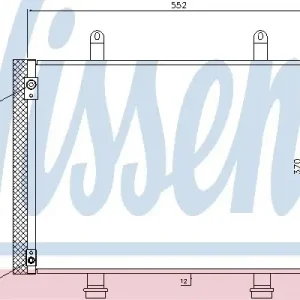 NISSENS Skraplacz, klimatyzacja NISSENS 940356 Popularny