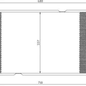 Najlepsza cena NRF Skraplacz, klimatyzacja NRF 35343