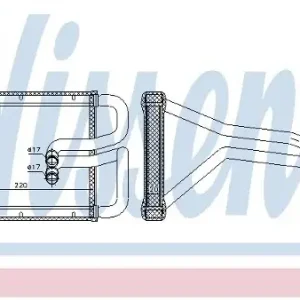 Popularny NISSENS Wymiennik ciepła, ogrzewanie wnętrza 77642
