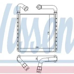 Rabat NISSENS Wymiennik ciepła, ogrzewanie wnętrza 73943