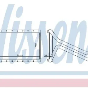 NISSENS Wymiennik ciepła, ogrzewanie wnętrza 707073 Zwrot pieniędzy