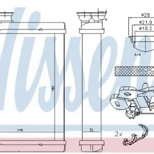 NISSENS Wymiennik ciepła, ogrzewanie wnętrza 71167 71167 Zwrot pieniędzy