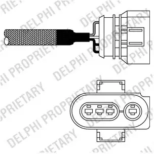 Wysoka jakość DELPHI Sonda lambda ES10967-12B1