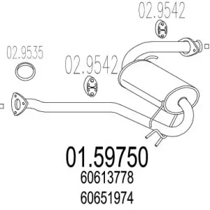 Kup teraz MTS Tłumik srodkowy 01.59750
