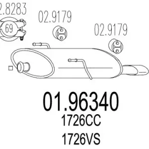 Zwrot pieniędzy MTS Tłumik końcowy 01.96340
