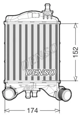 DENSO INTERCOOLER FIAT 500 P DIT09111 Najlepsza cena