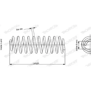 Monroe Sprężyna zawieszenia SE2351 Zwrot pieniędzy