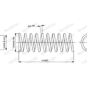 SPRĘŻYNA ZAWIESZENIA MONROE SE2477 1336392 FORD T Premium