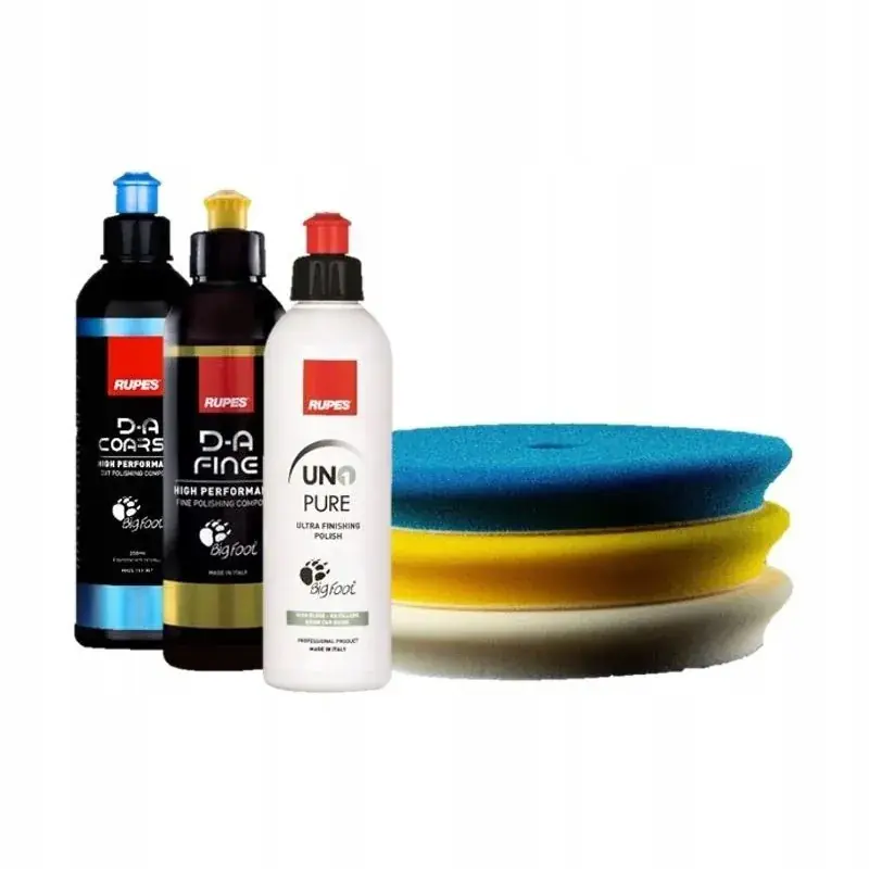 Pasta Polerska Zestaw Rupes DA Pady 3x250ml Promocja