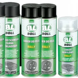 DUŻY ZESTAW DO REGENERACJI FELG CZARNY POŁYSK BOLL Ekspresowa dostawa