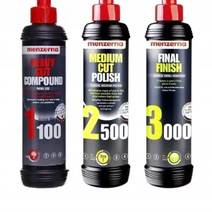 Popularny Menzerna Pasty HCC1100 + MCP2500 + FF3000 3x250ml