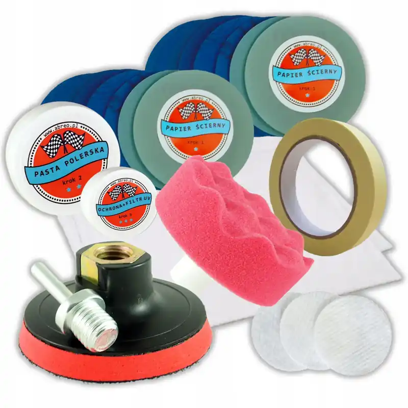 Tani ZESTAW DO REGENERACJI POLEROWANIA LAMP REFLEKTORÓW