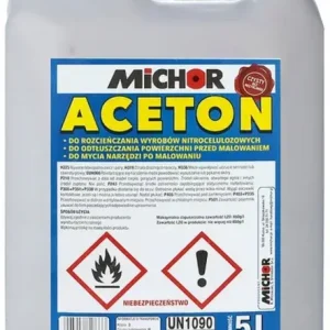 Wyprzedaż MICHOR CZYSTY ACETON 100% JAKOŚĆ ORLEN 5L RADOM