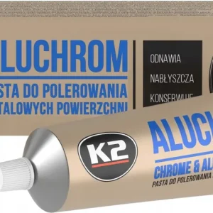 Oferta limitowana K2 ALUCHRON PASTA polerska DO POLEROWANIA METALI CHROMU ALUMINIUM auta 120g