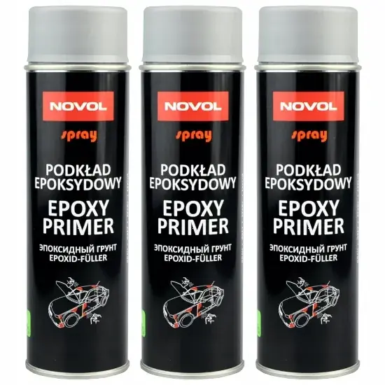 Tani NOVOL EPOXY PRIMER PODKŁAD EPOKSYDOWY 3x 500 SZARY
