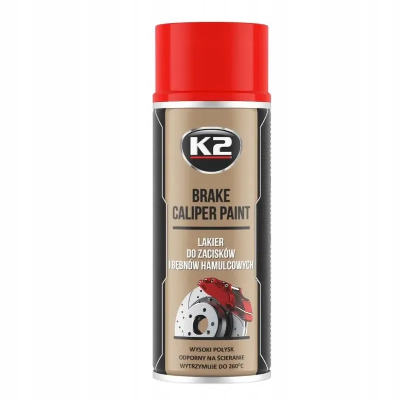K2 BRAKE CALIPER PAINT LAKIER DO ZACISKÓW HAMULCOWYCH CZERWONY 400ml L346CE Ostatnia szansa