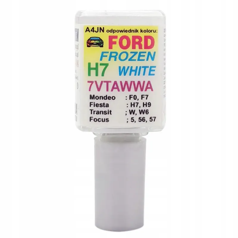 Zaprawka lakier do rys 10ml Ford 7VTAWWA Frozen White H7 biały usuń rysy Nowość