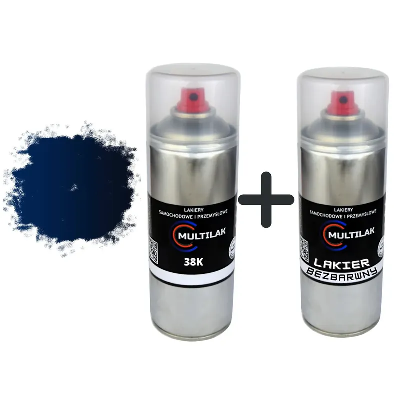 Lakier spray Mazda 38K + Lakier KLAR Popularny