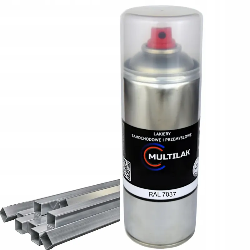 Lakier farba w sprayu do aluminium RAL 7037 Mat Bezpieczna płatność