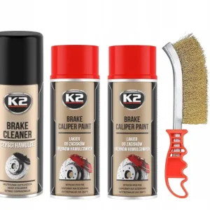 Rabat K2 CALIPER LAKIER FARBA DO ZACISKÓW ODTŁUSZCZACZ SZCZOTKA - CZERWONY