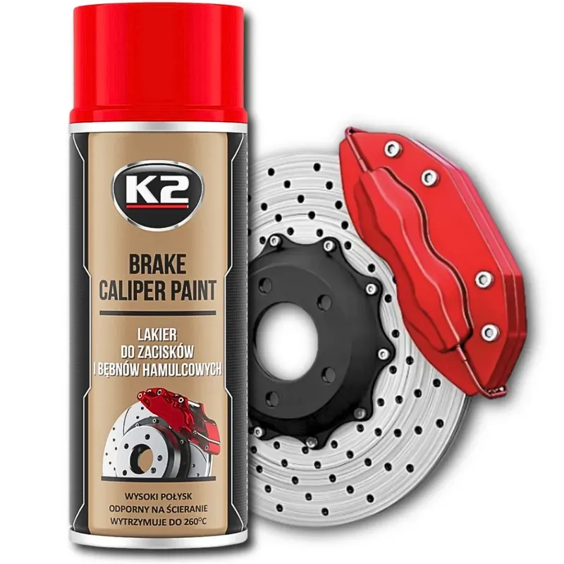 Oferta K2 BRAKE PAINT LAKIER farba spray DO ZACISKÓW I BĘBNÓW HAMULCOWYCH 400ML