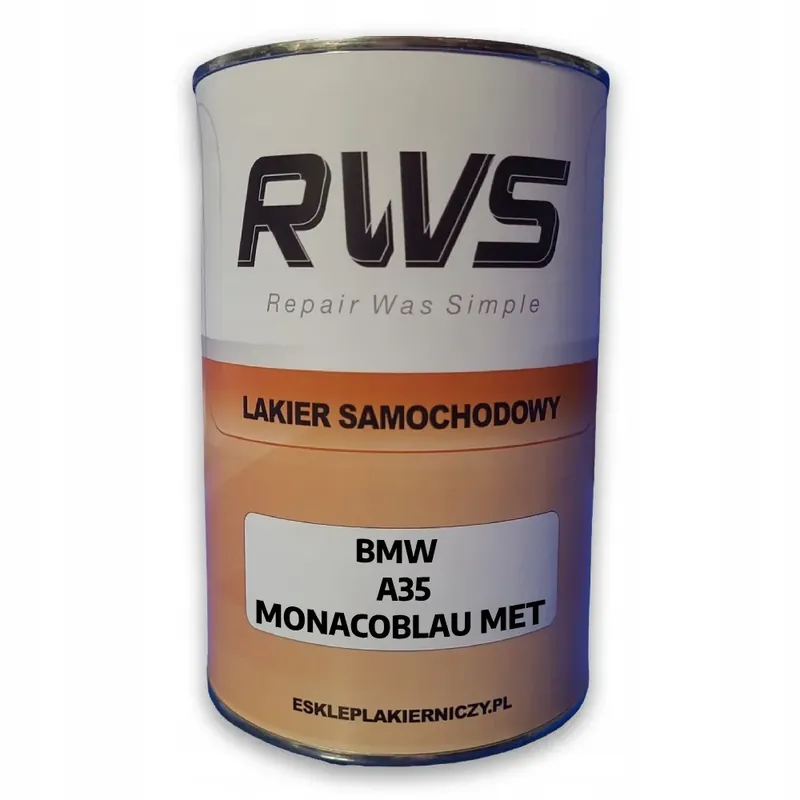 RWS Lakier Bazowy 1L - BMW A35 MONACOBLAU MET - 1:0,8L Darmowa dostawa