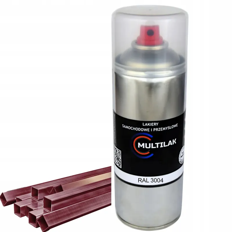 Zwrot pieniędzy Lakier farba w sprayu do aluminium RAL 3004 Mat