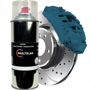 Farba w Sprayu do zacisków hamulcowych RAL 5009 Połysk Oferta limitowana