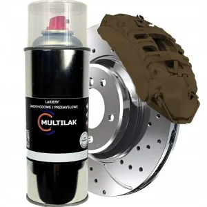 Farba w Sprayu do zacisków hamulcowych RAL 8028 Połysk Niska cena