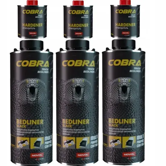 Tani NOVOL COBRA POWŁOKA POLIURETANOWA CZARNY 1,8L+0,6L