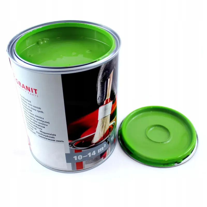 Farba Lakier żółty zieleń RAL 6018 NOPOLUX WILCKENS GRANIT 1 l Puszka Oferta limitowana