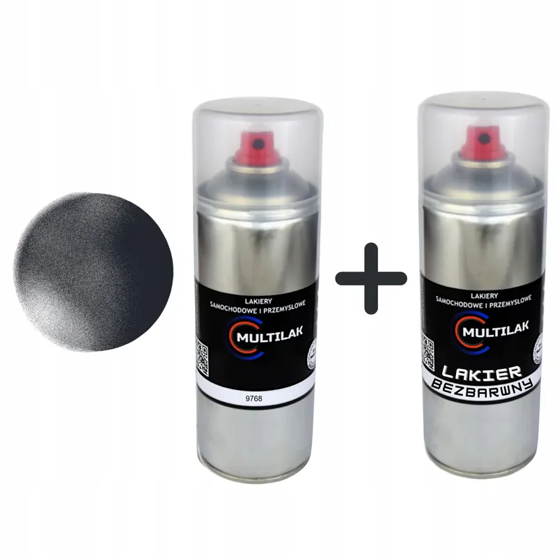 Tani Lakier spray Mercedes Benz 9768 + Lakier KLAR