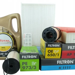 4xFiltr +Olej VW Passat B6 B7 Scirocco 1.9 2.0 TDI Tani