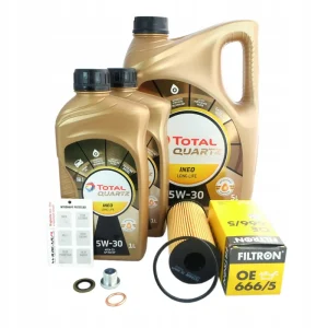 Filtr + olej 5W30 Total Mercedes Klasa X 2.3 dCi Popularny
