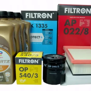 3x Filtr + Olej 5w40 Fiat 500L 1.4 16V 120KM 2017- Wyprzedaż