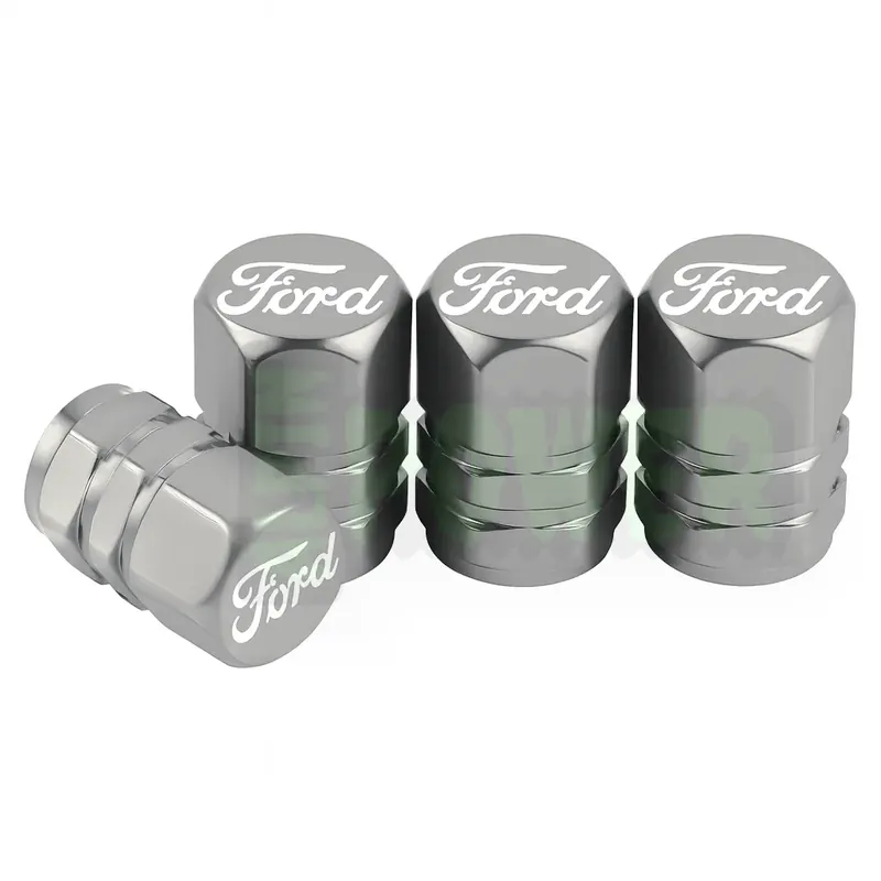 Ostatnia szansa Nakrętki Na Wentyle Do FORD Szare Z Logo FORD Nowoczesne Trwałe Solidne